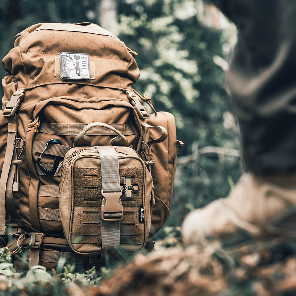 Complete IFAK Trauma Kit EHBO Set – Tactical Eerste Hulp Tas met Tourniquet & Verbanden voor Auto, Outdoor & Noodgevallen