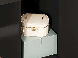 Make-up Tafel met Spiegel en LED Verlichting – Dressing Table met Lade, Planken en Opbergruimte – Modern Minimalistisch