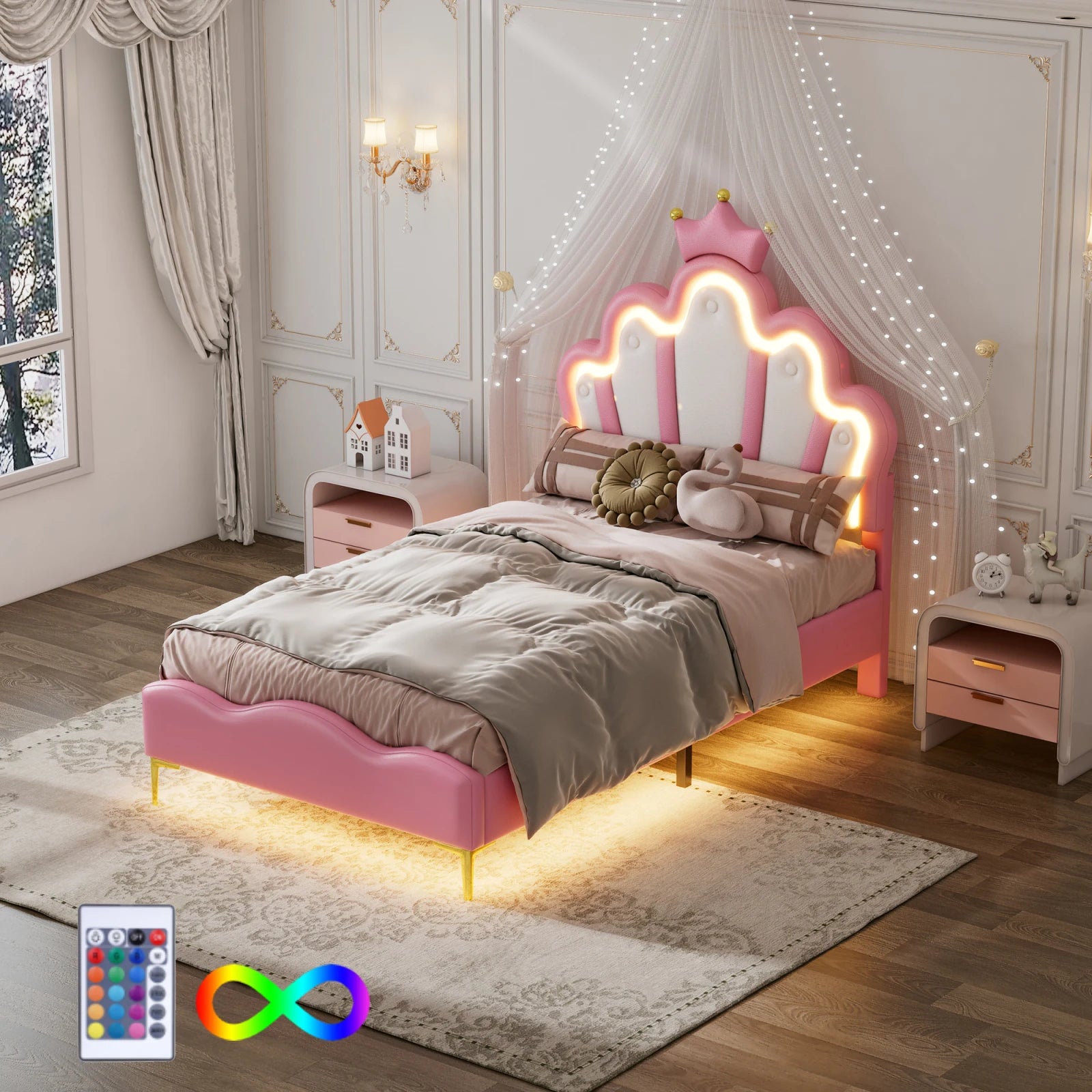 Kinderbed Prinses 90x200 cm – Luxe & Comfort voor Meisjes