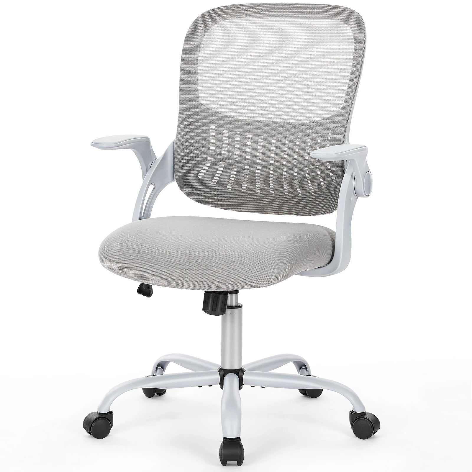 Ergonomische Mesh Bureaustoel – Comfortabele Kantelbare Bureaustoel met Lendensteun en Wielen