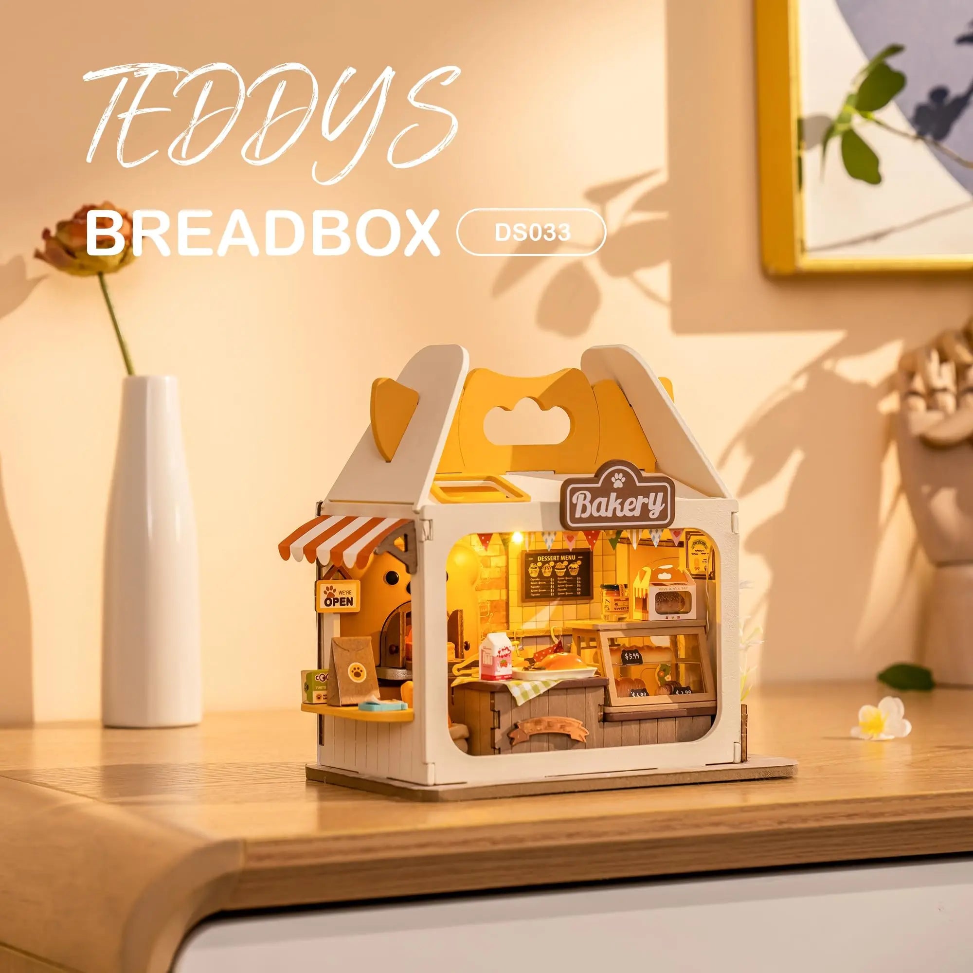 DIY Miniatuur Huis Kit – Food Box Creatief Bouwpakket voor Kinderen en Hobbyisten – Houten Miniatuur Poppenhuis 1:24
