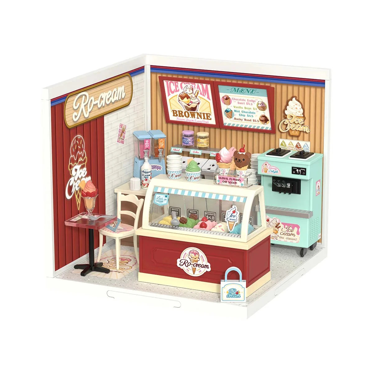 3D Puzzel Miniatuur Roze Slaapkamer – DIY Bouwset voor Creatieve Hobbyisten en Poppenhuisfans