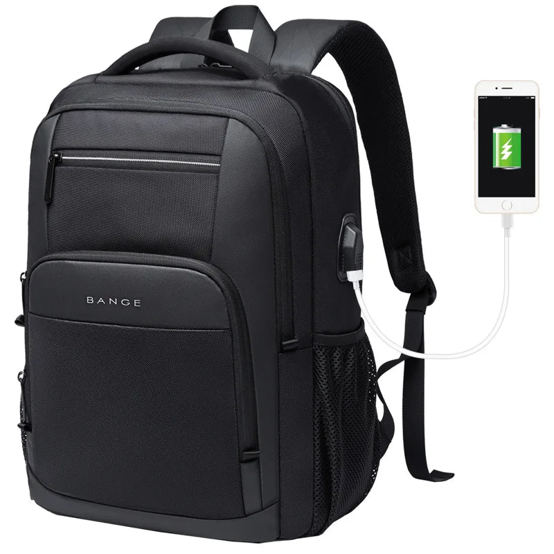 Waterdichte Rugzak met USB‑Oplaadpoort – Laptoprugzak 15,6″ Unisex School & Reis
