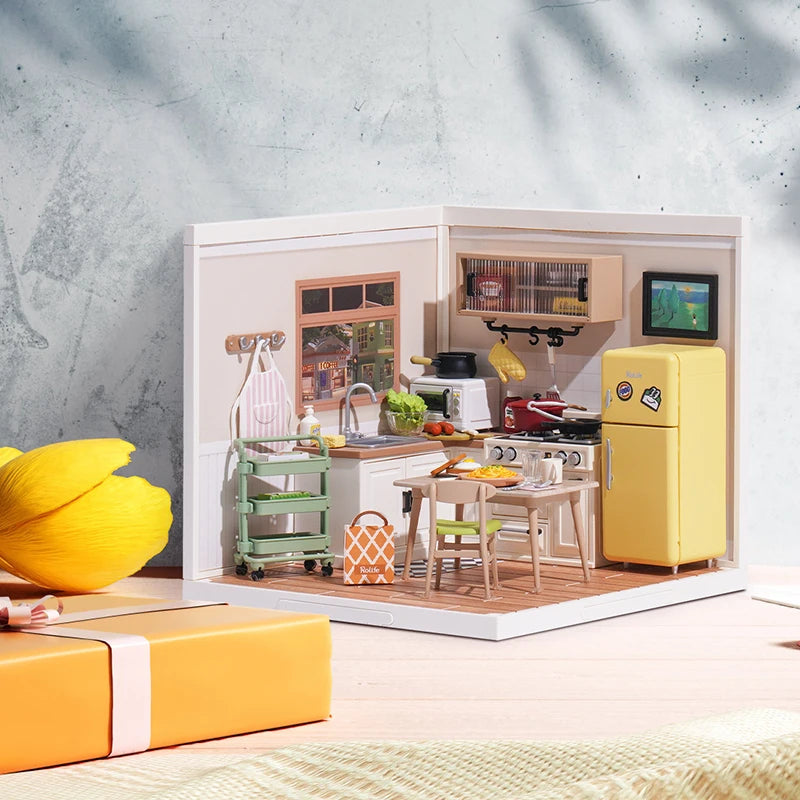 3D Puzzel Super Store – DIY Miniatuur Happy Meals Modelbouw Set voor Tieners en Volwassenen