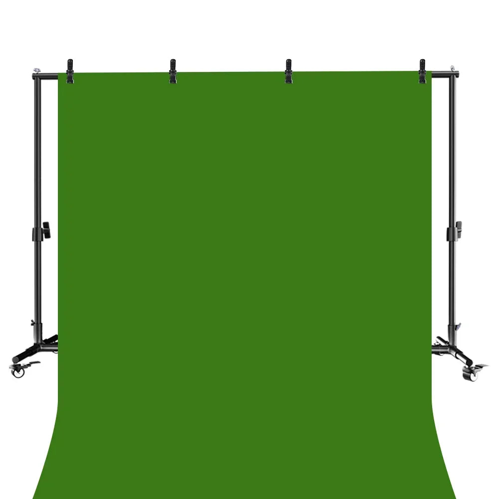 Achtergrondstandaard Fotografie 2x2/2x3m – Met Wielen & Visklemmen – Verstelbaar Fotostudio Frame