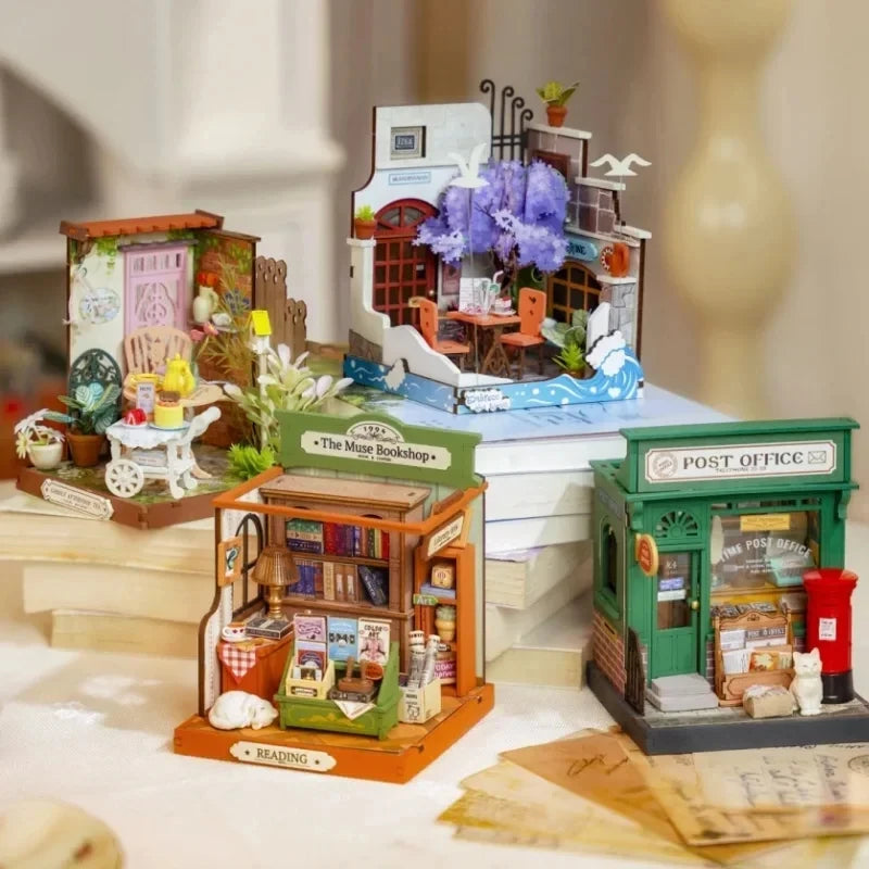 Miniatuurhuis Bouwset Hout – Creatief Speelgoed voor Kinderen 14+ – DIY Houten Poppenhuis Knutselpakket