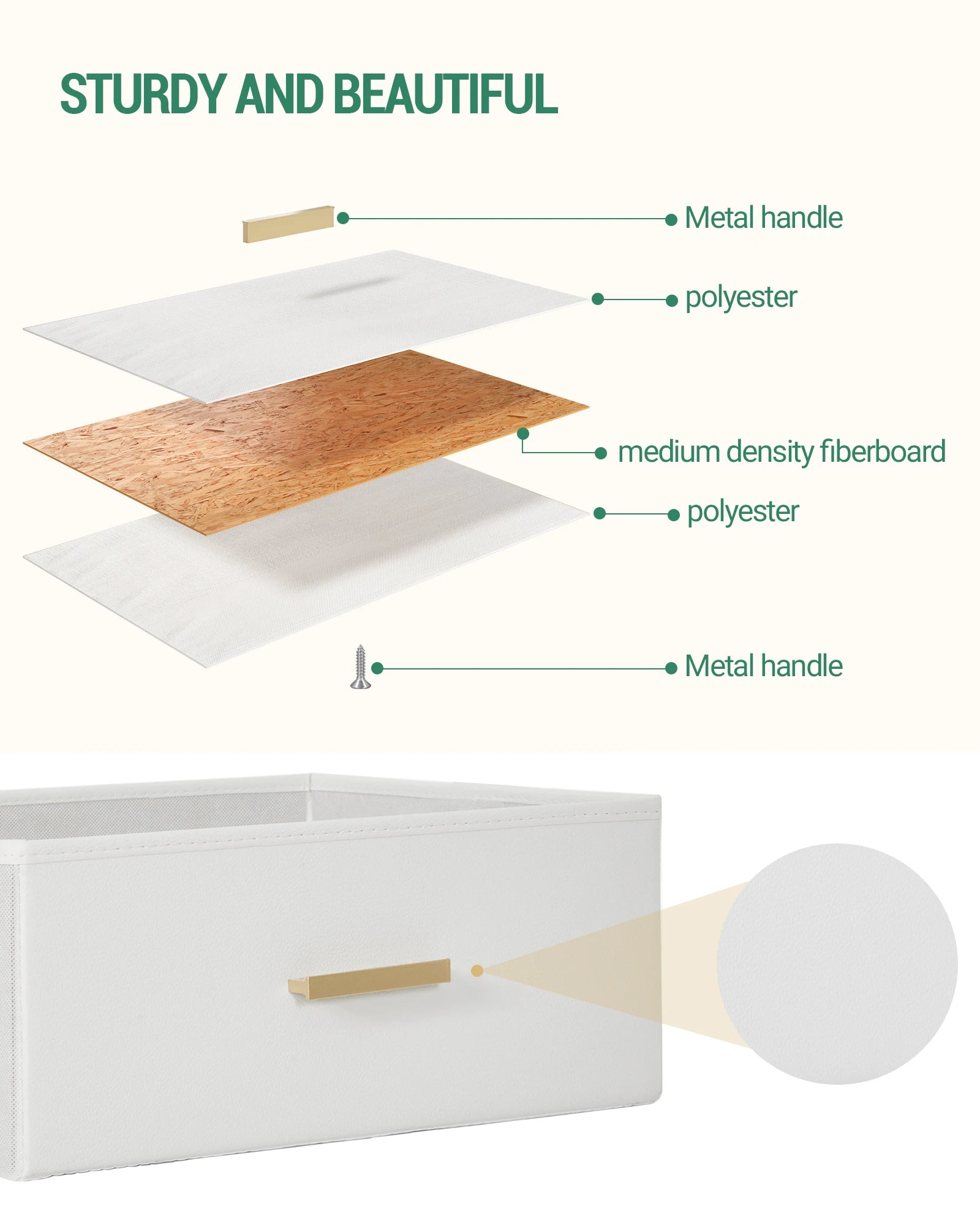 Bedside Table set van 2 – Moderne Nachtkastjes met 2 Laden en Open Vak – Wit