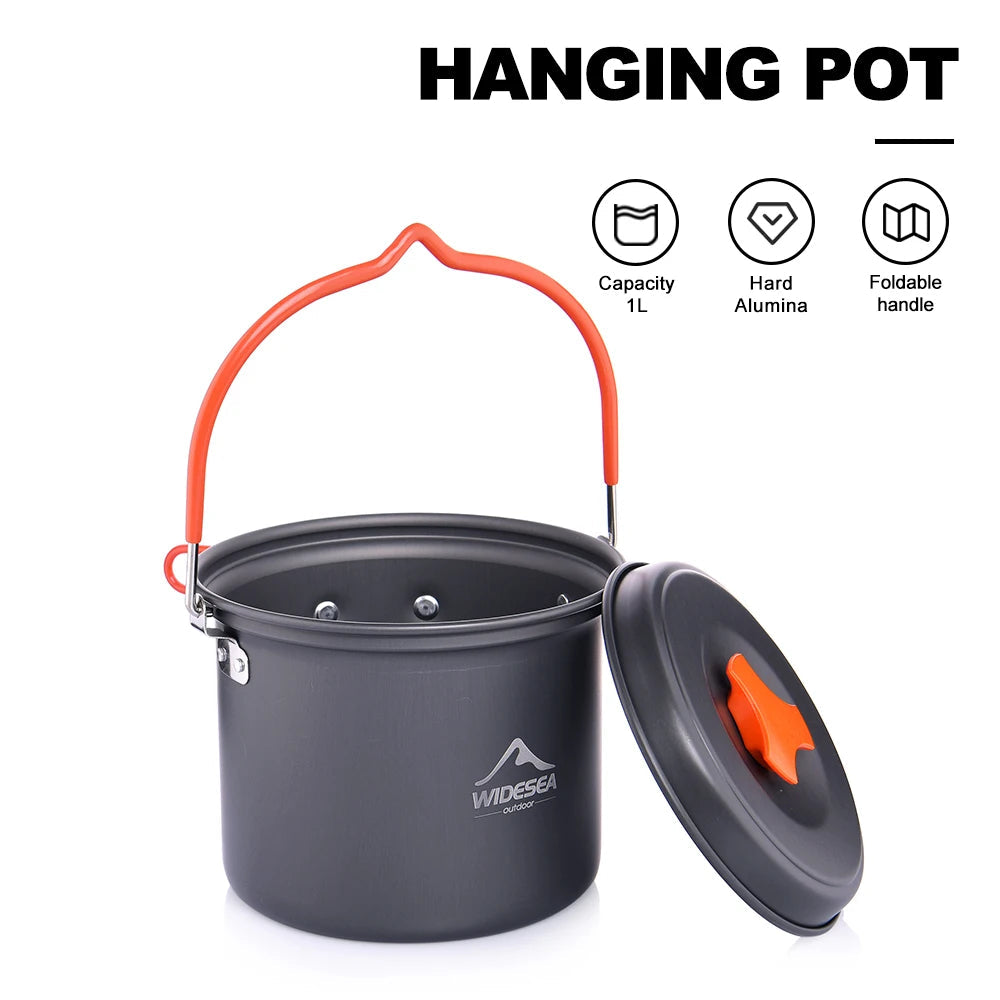Opvouwbare lichtgewicht 1 L camping kookpan – perfect voor outdoor en backpacken
