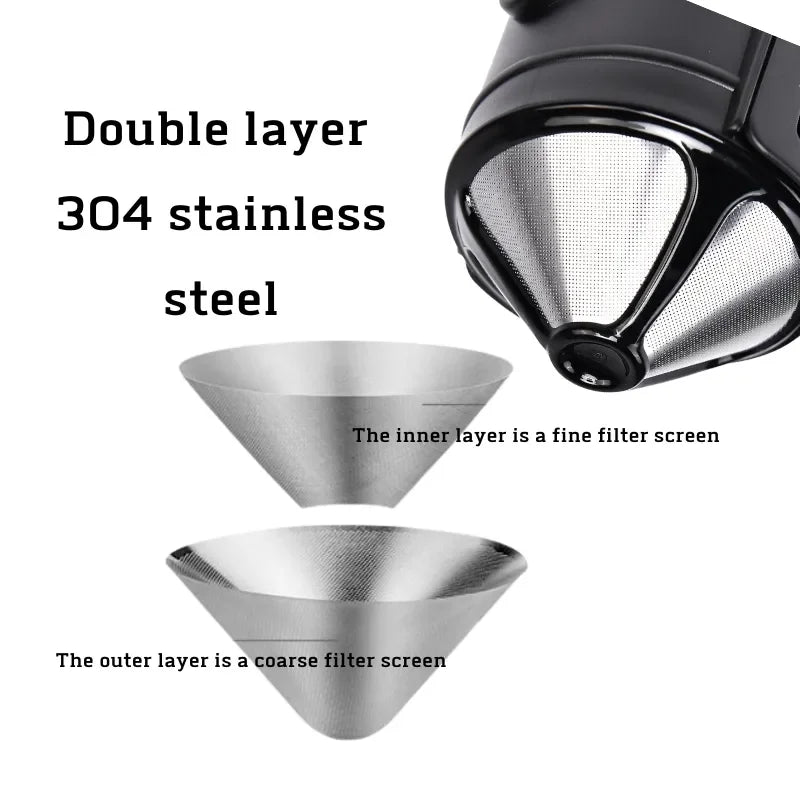 Draagbare Outdoor Camping Kookset Met Koffiefilter – RVS Picknick & Kampeer Servies