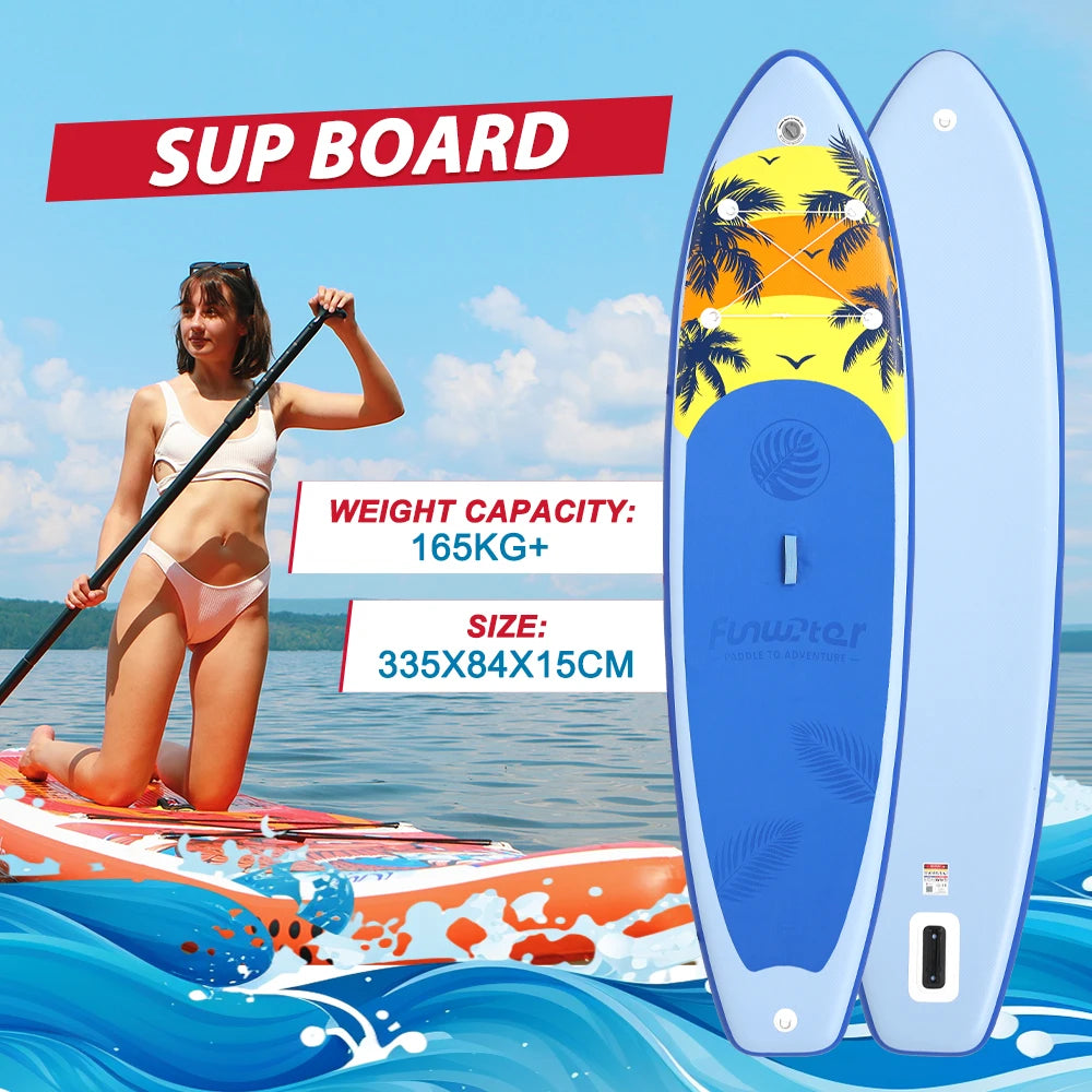 Opblaasbaar SUP Board 335 cm – Stand Up Paddle Board met Accessoires – Antislip & Extra Stabiel