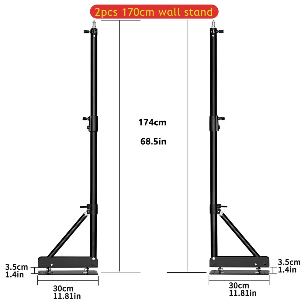 Softbox Wand Monopod Arm voor LED Ringlamp – Studio Statief voor Fotografie en Live Stream