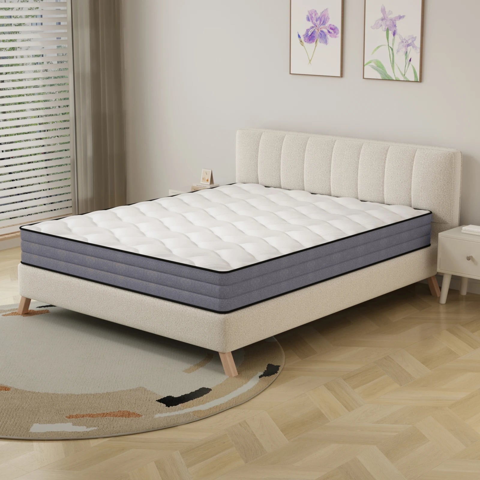 Pocketveringmatras 90x200 cm – 7‑zones H3 – Ergonomische ondersteuning & comfort