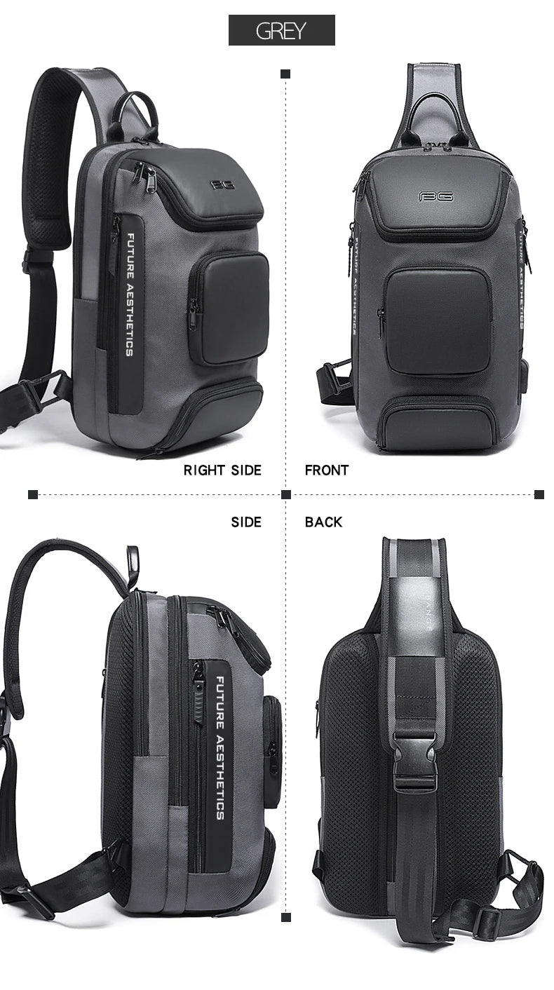 Waterdichte Anti‑Diefstal Crossbody Tas Heren – Multifunctionele Sling Bag voor Reizen & Dagelijks Gebruik