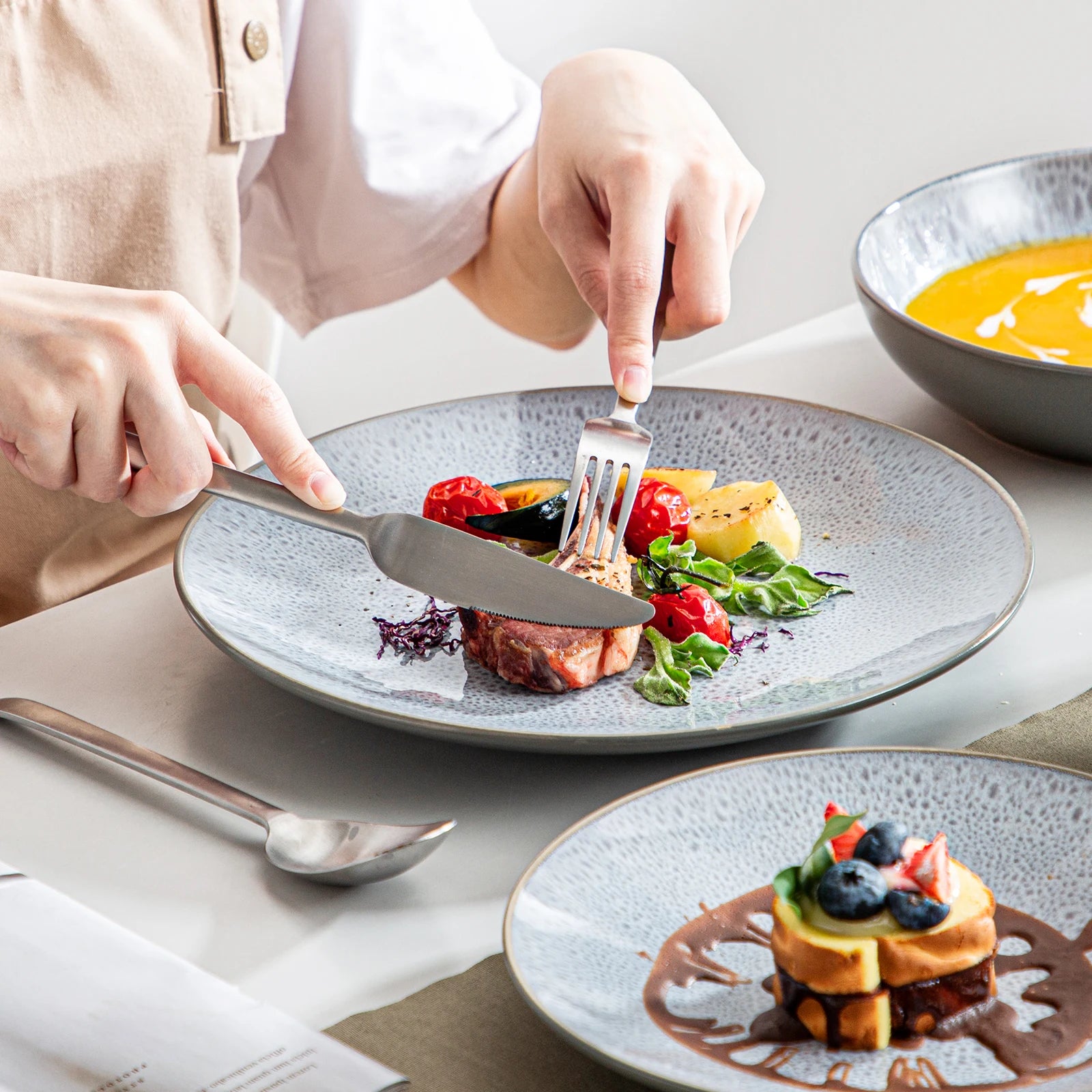 Steengoed Servies Set – 16/32/48-delig voor 4-12 Personen