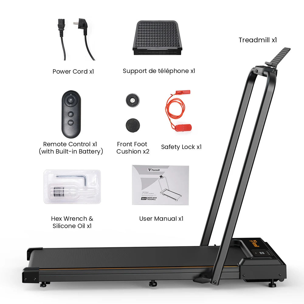 Loopband voor Thuis – 2-in-1 Inklapbare Walking Pad met 10 km/u en 2.5HP Motor