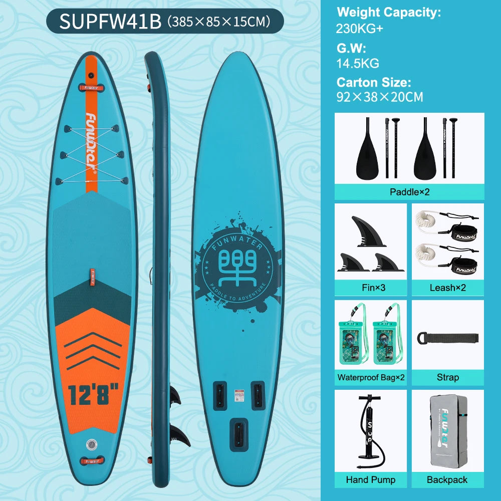 Opblaasbaar SUP Board 11'6" – Koi Paddle Board met Accessoires – Stand Up Paddle Surfboard voor Volwassenen