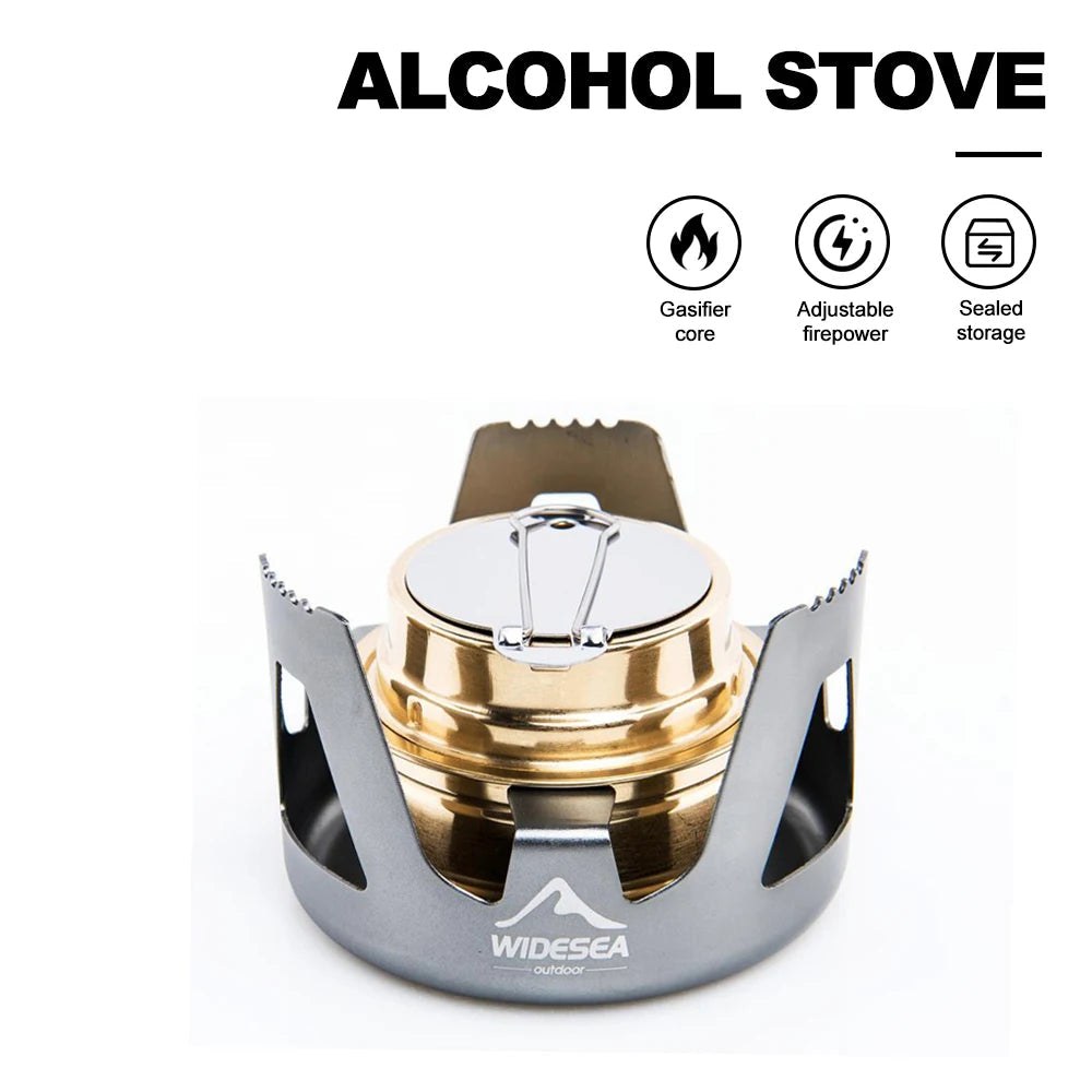 Lichtgewicht Aluminium Camping Alcoholkachel – Draagbare Outdoor Kooktoestel