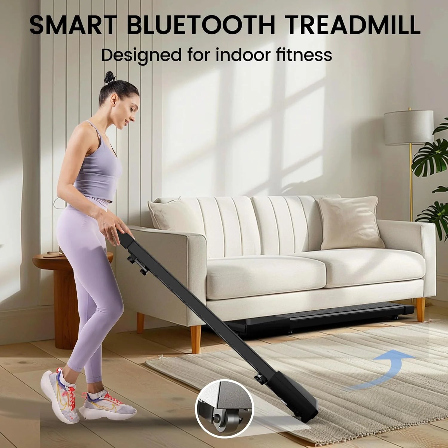 Elektrische Loopband – 40x90 cm Loopvlak voor wandelen en hardlopen - Fitnessapparaat voor Thuis of Kantoor