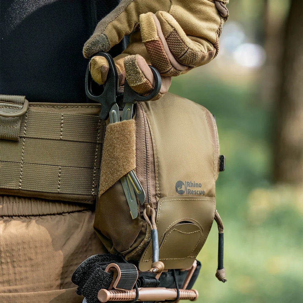 Tactische MOLLE IFAK EHBO‑kit met Tourniquet & Comprimeerd Gaas