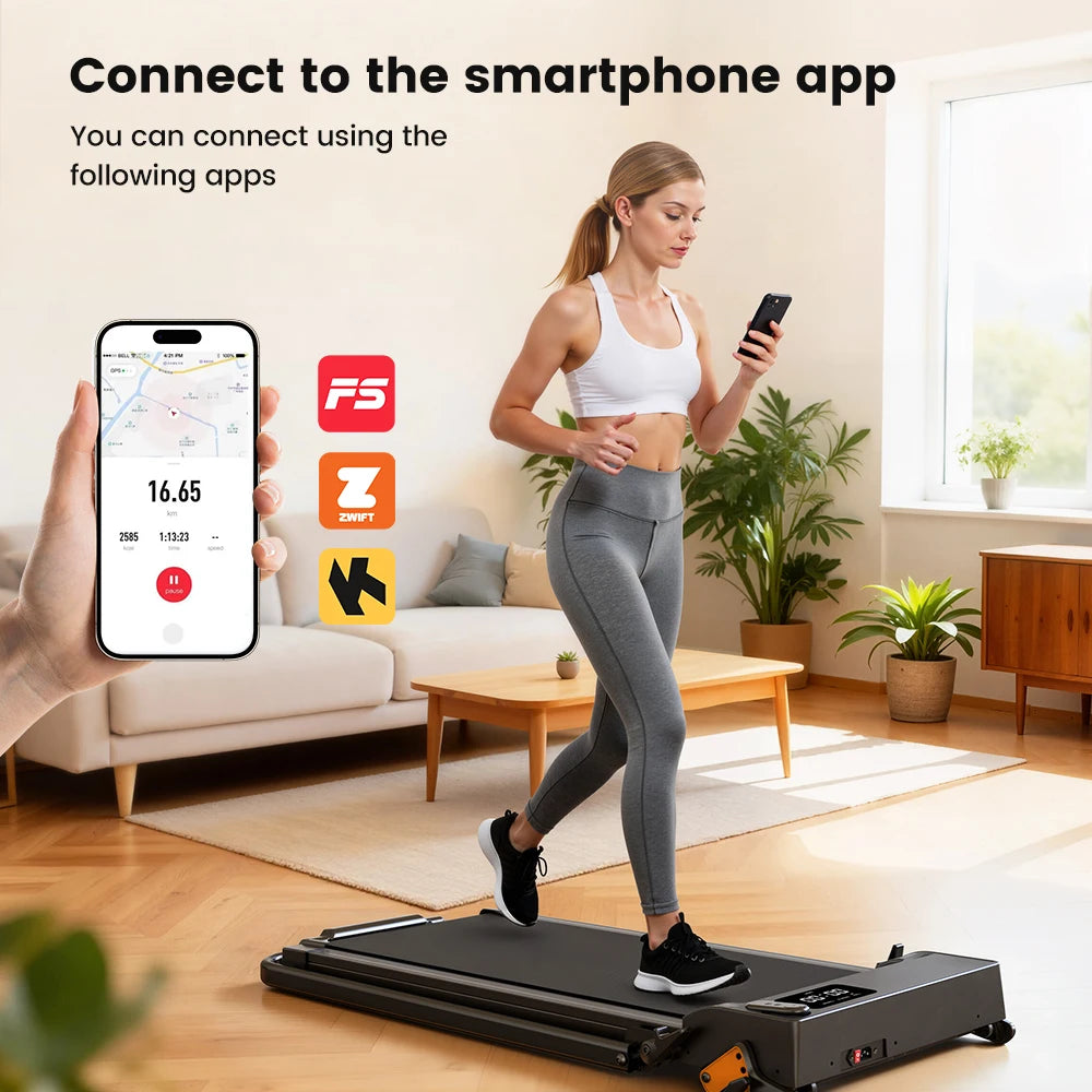 Loopband voor Thuis – 2-in-1 Inklapbare Walking Pad met 10 km/u en 2.5HP Motor