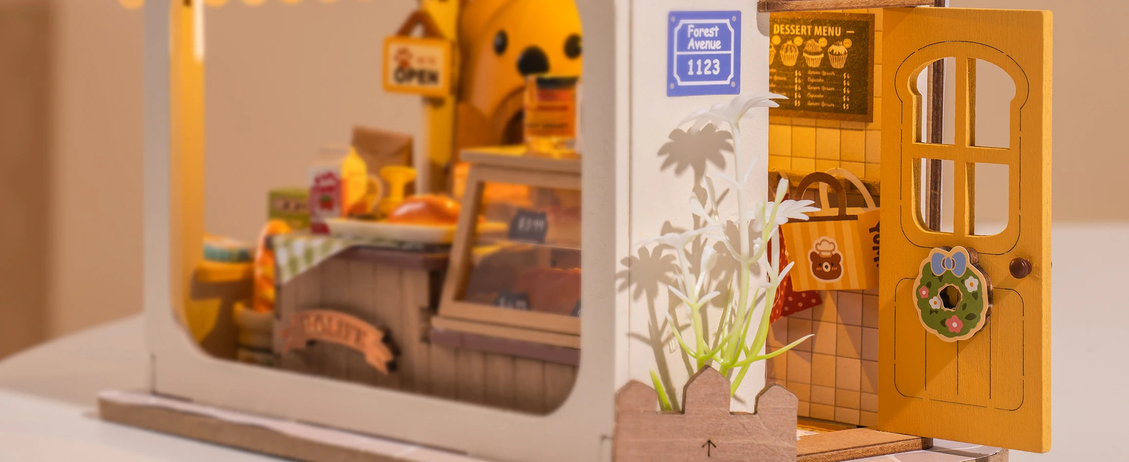 DIY Miniatuur Huis Kit – Food Box Creatief Bouwpakket voor Kinderen en Hobbyisten – Houten Miniatuur Poppenhuis 1:24