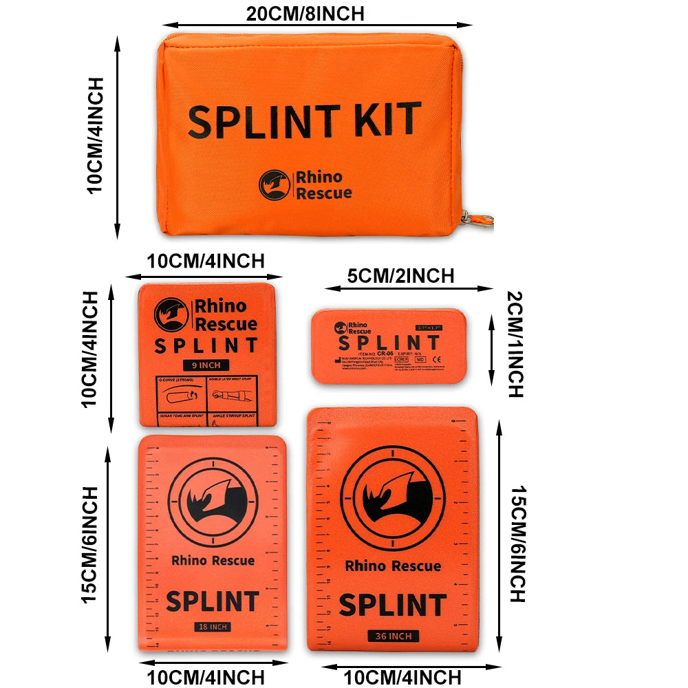 Ultralichte Flexibele Aluminium EHBO‑Spalk – Medische Botbreukspalk