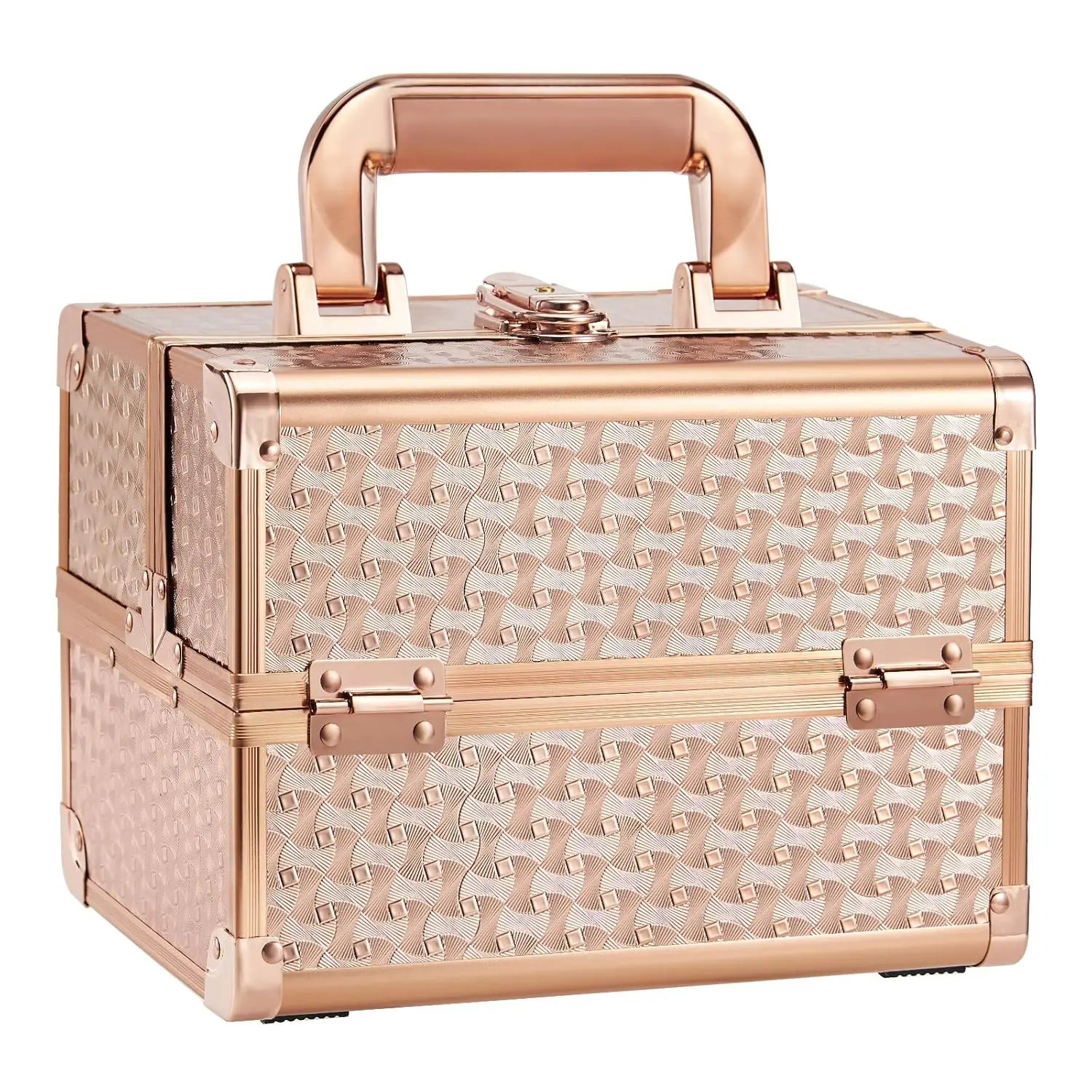 Draagbare Make-up Koffer met Lade, Spiegel en Slot – Make-up Organizer Reiskoffer voor Cosmetica