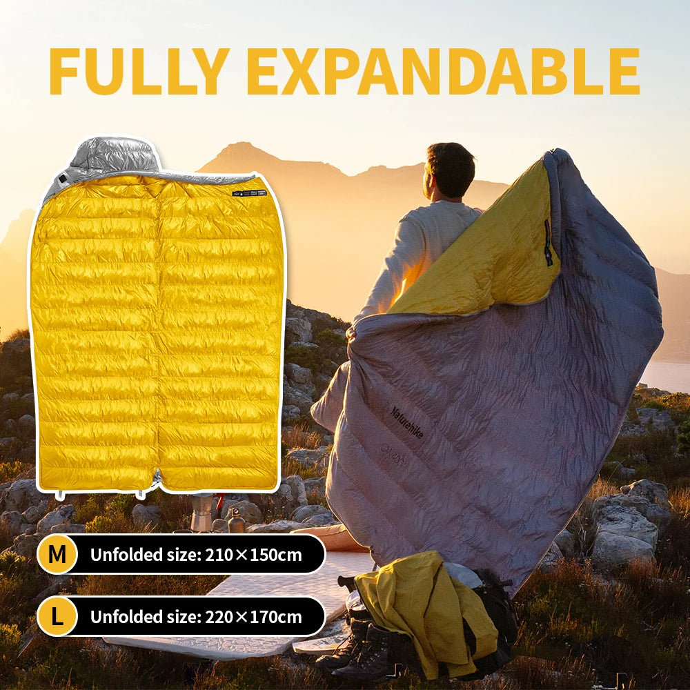 Lichtgewicht Dons Slaapzak Winter – Outdoor Slaapzak 0-5°C voor Kamperen & Trekking
