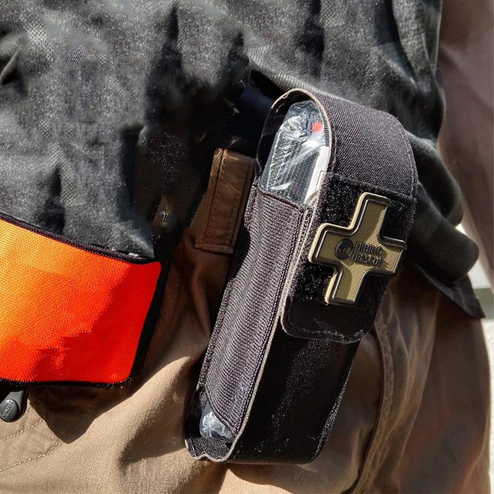 Tactische Molle Tourniquet Pouch met Traumaschaar & Marker – Eerste Hulp Outdoor & Militair
