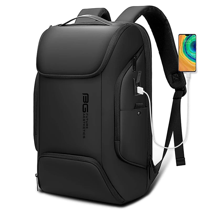 Waterdichte USB Smart Rugzak 15,6″ Laptop – Met USB‑Oplaadpoort Voor Mannen & Unisex