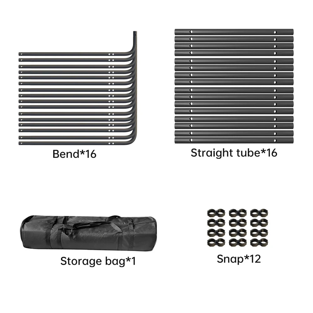 Fotografie Reflector Set 2,6x3M – 5-in-1 Softbox, Paraplu’s, Achtergrondstandaard en LED Studioverlichting voor Professionele Foto’s