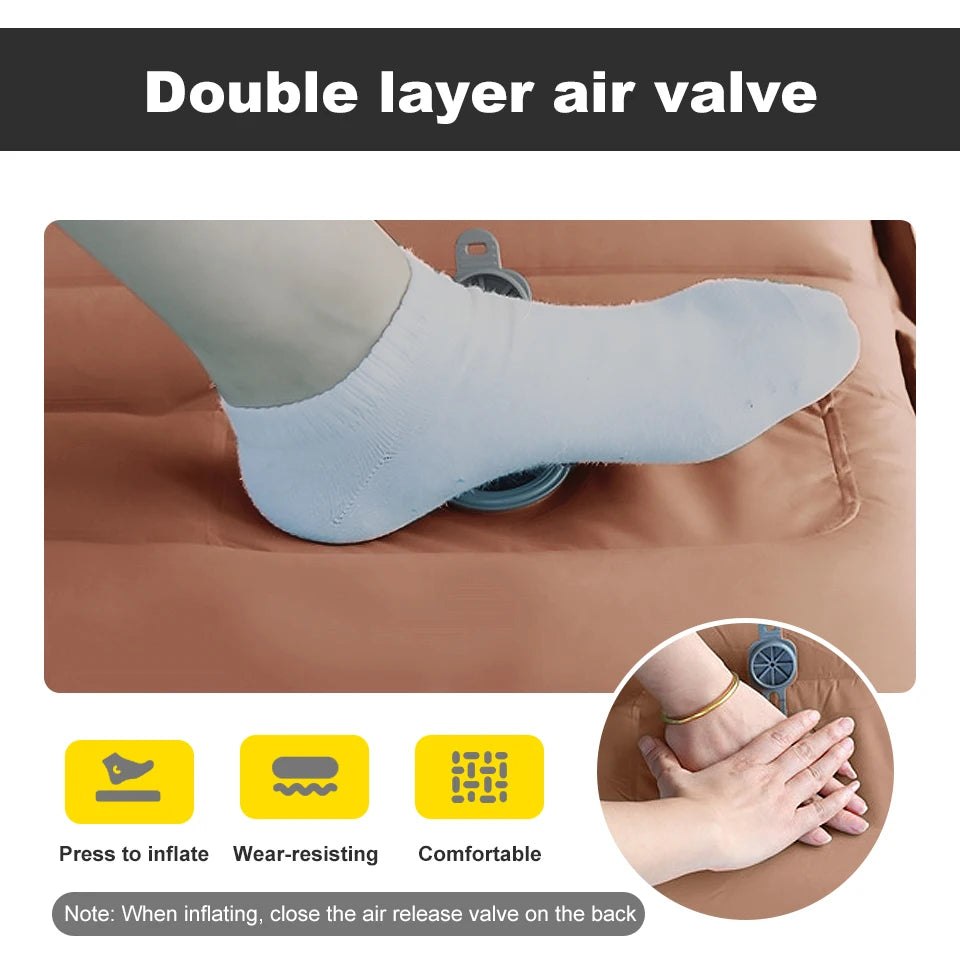 Ultralichte Zelfopblazende Slaapmat – Comfortabele Campingmatras voor Outdoor & Reizen