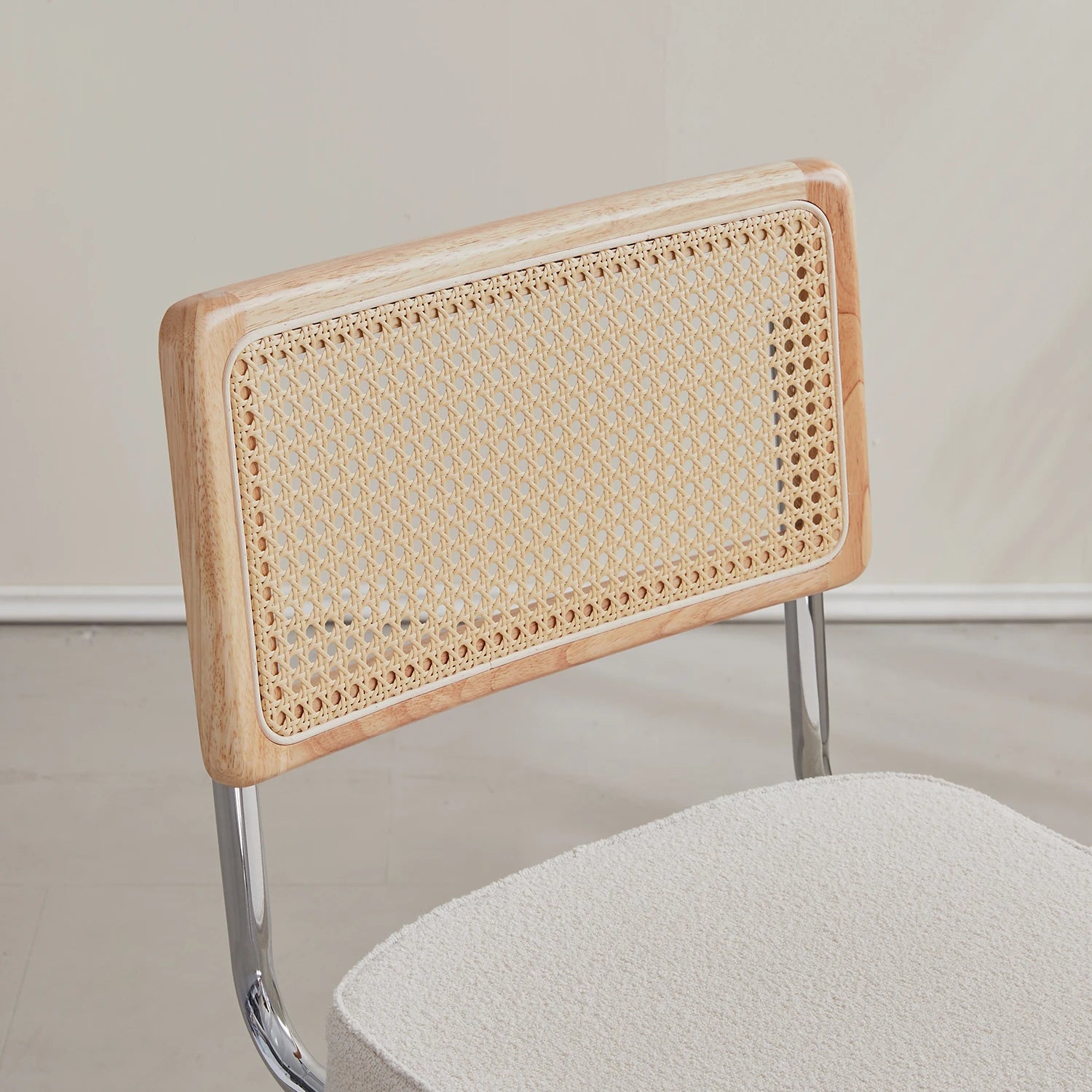 Rotan Eetkamerstoelen Set van 2 of 4 – Retro Design met Velvet Zitting en Metalen Frame