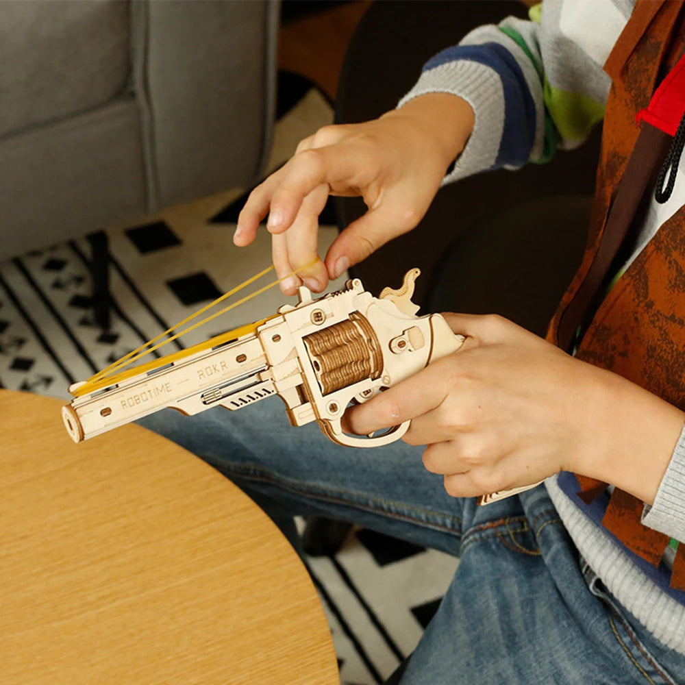 3D Houten Puzzel Pistool Bouwset – DIY Model Kit