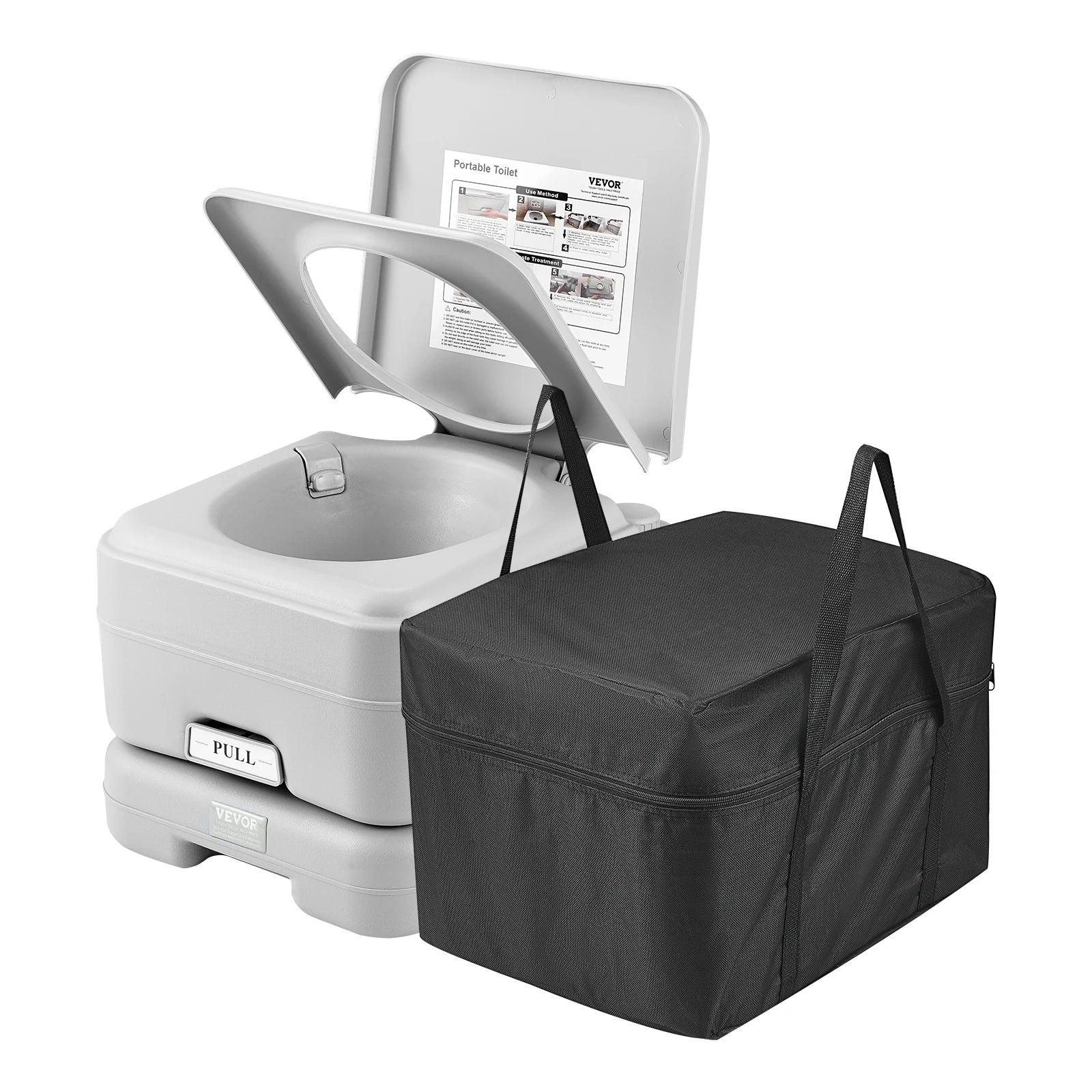 Draagbaar Campingtoilet – Hygiënisch, Geurloos & Lekvrij – WC Voor Kamperen, Boot & Outdoor