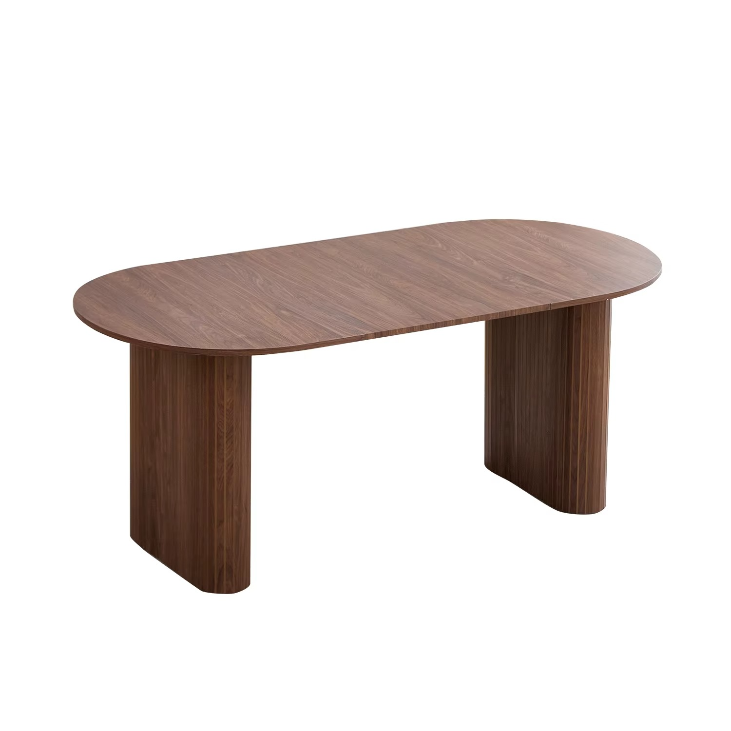 Ovale Eettafel 180×90 cm – Scandinavisch Design, Massief Houten Blad voor 6–8 Personen