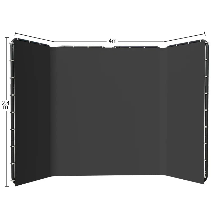 Fotografie Reflector Set 2,6x3M – 5-in-1 Softbox, Paraplu’s, Achtergrondstandaard en LED Studioverlichting voor Professionele Foto’s
