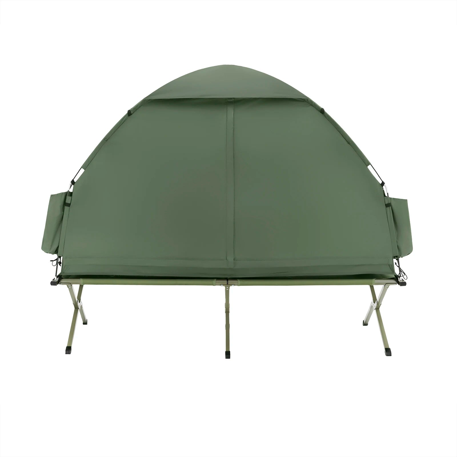 1-Persoons Outdoor Iglo Tent met Luchtbed en Pomp – Complete Camping Tent Set met Slaapzak en Draagtas