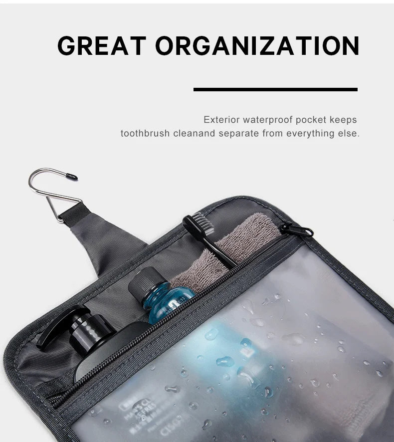 Draagbare Waterdichte Oxford Make‑up & Toilettas – Reizen Cosmetic Organizer Bag