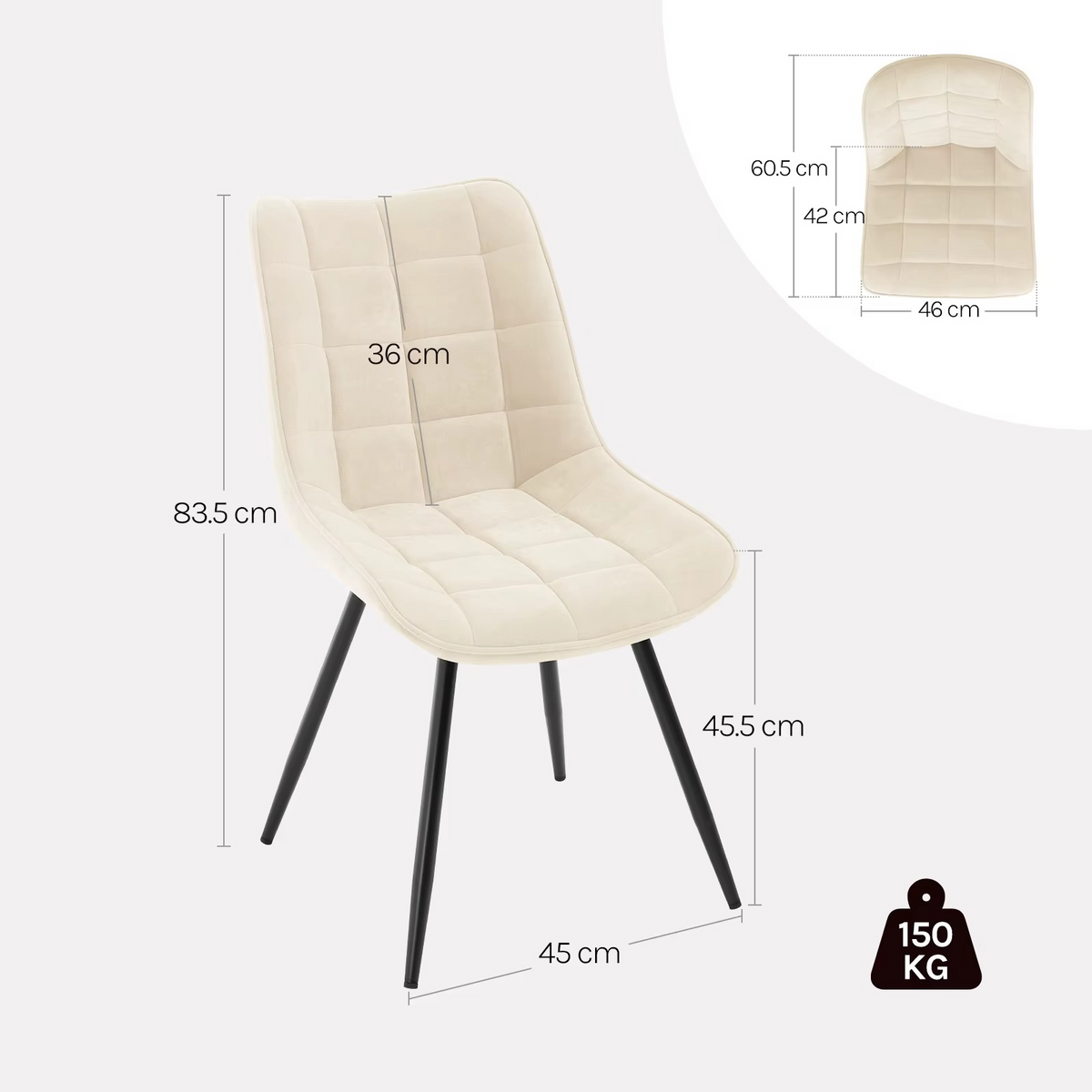 4-delige Set Draaibare Eetkamerstoelen Zwart Fluweel – 360° Velvet Stoelen met Metalen Poten – Moderne Luxe Eetkamerstoelen