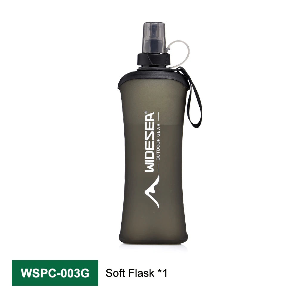 Opvouwbare sport waterfles 600ml – BPA‑vrij, lichtgewicht & outdoor hydratatie