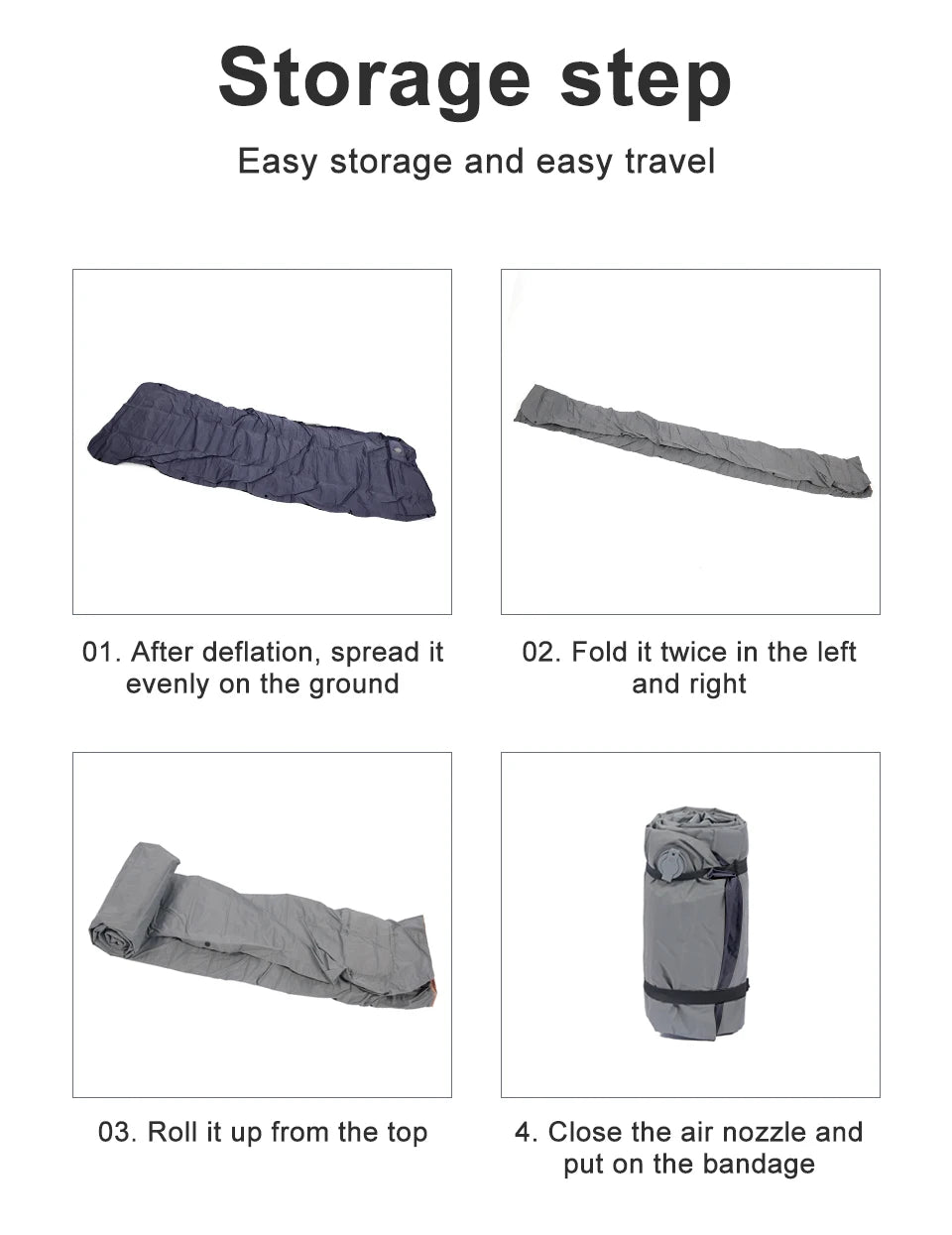 Ultralichte Zelfopblazende Campingmat – Comfortabel Luchtbed voor Backpacken, Wandelen & Outdoor