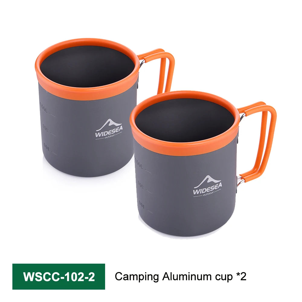 Draagbare Outdoor Camping Kookset Met Koffiefilter – RVS Picknick & Kampeer Servies