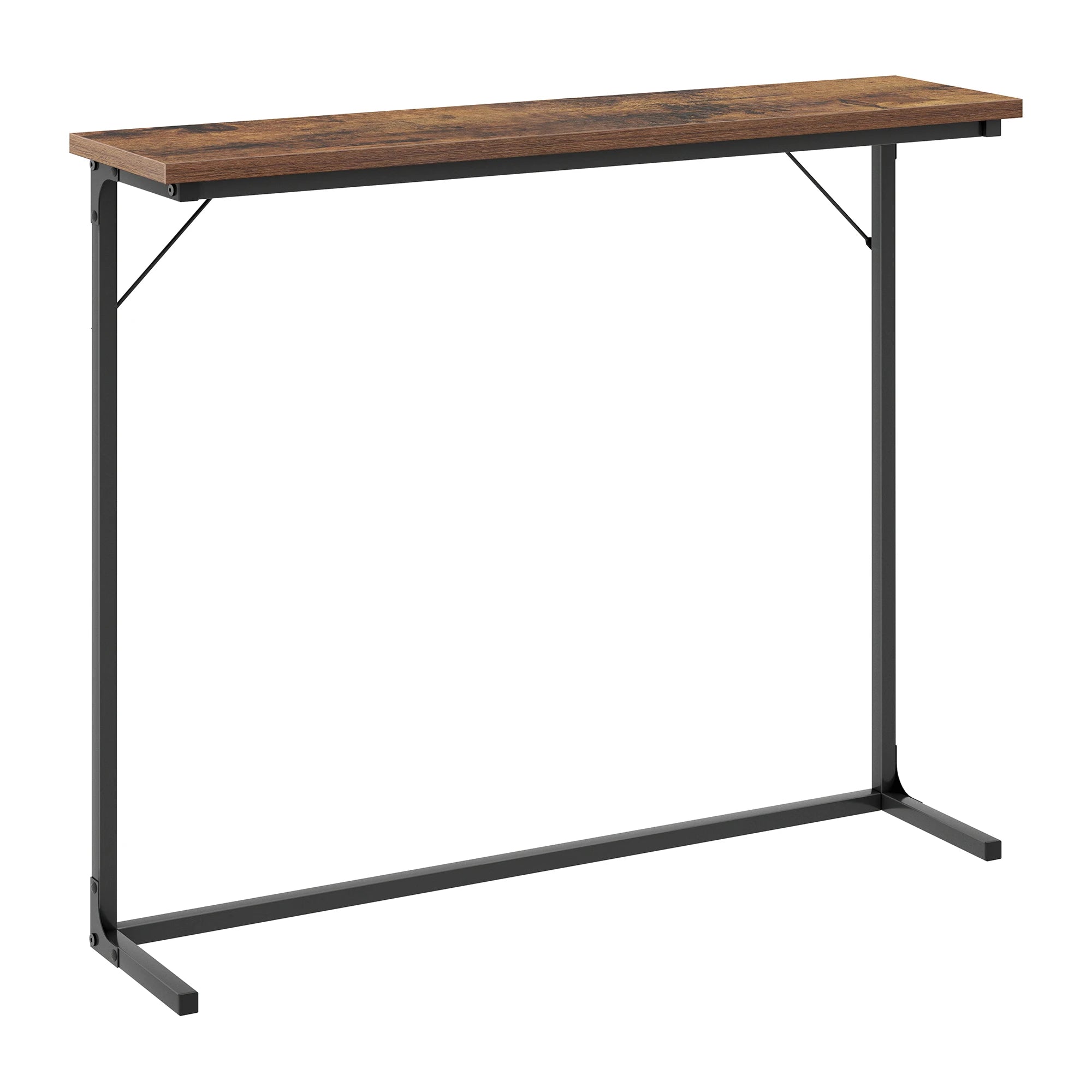 Console tafel ‑ smalle industriële sofa tafel voor woonkamer en entree