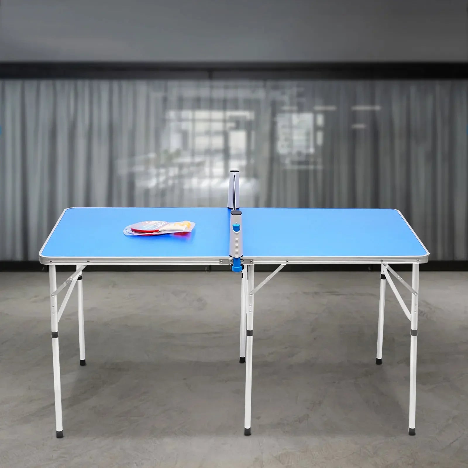 Opvouwbare Tafeltennistafel voor Binnen – Inclusief Batjes, Ballen en Net – Compact & Verplaatsbaar – Ideaal voor Thuis en Recreatie