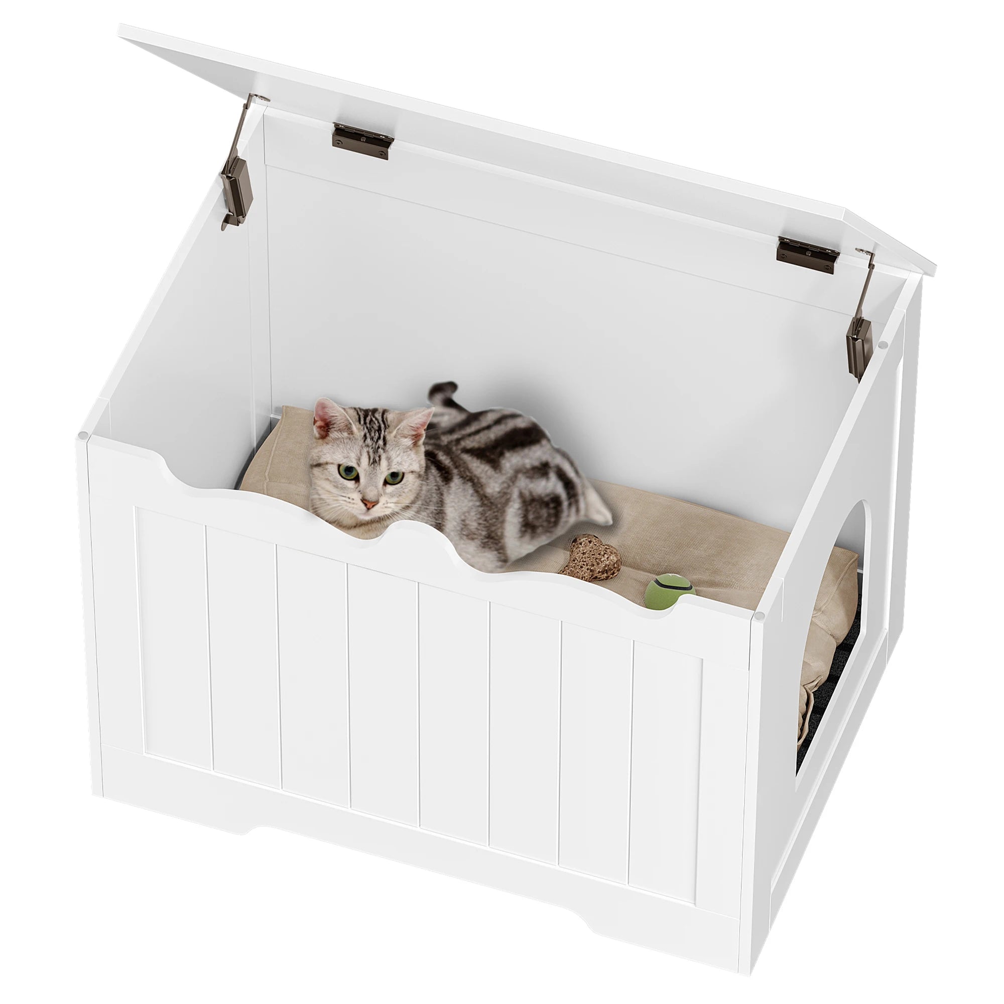Verborgen kattenbak kast – multifunctioneel kattenmeubel voor huis en interieur