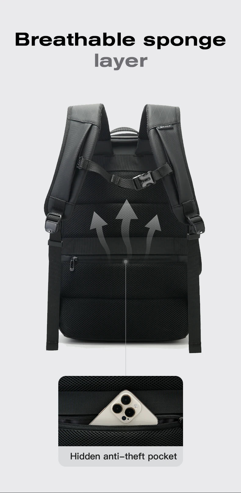 Draagbare Water‑ and Laptop‑rugzak – Grote 16 Inch Laptop Backpack – Waterbestendig & Functioneel