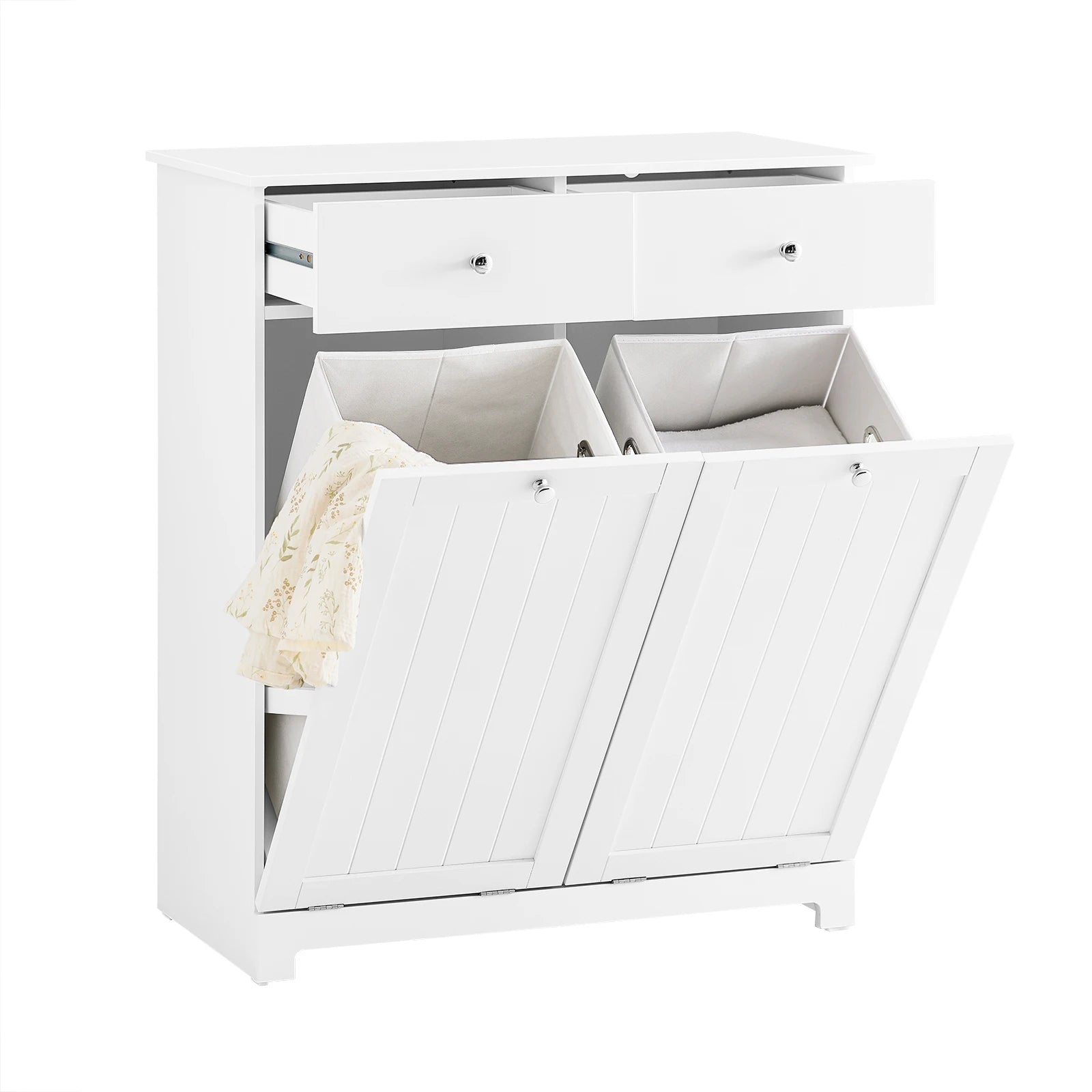 Badkamerkast met wasmand – Praktische opbergoplossing voor badkamer en wasruimte