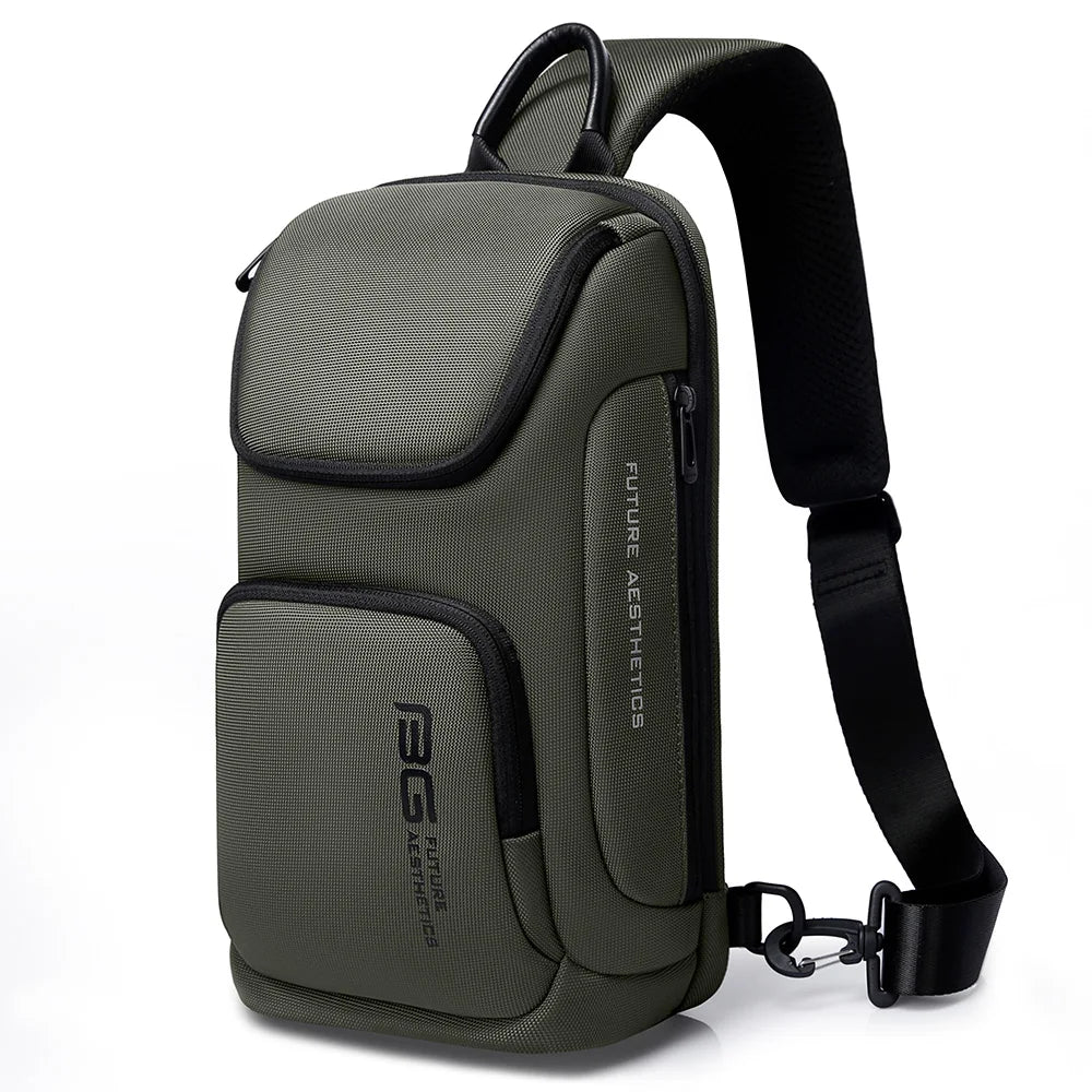 Draagbare Lichtgewicht Oxford Heren Crossbody Schoudertas / Sling Bag – Multifunctionele Casual Tas Voor Dagelijks Gebruik