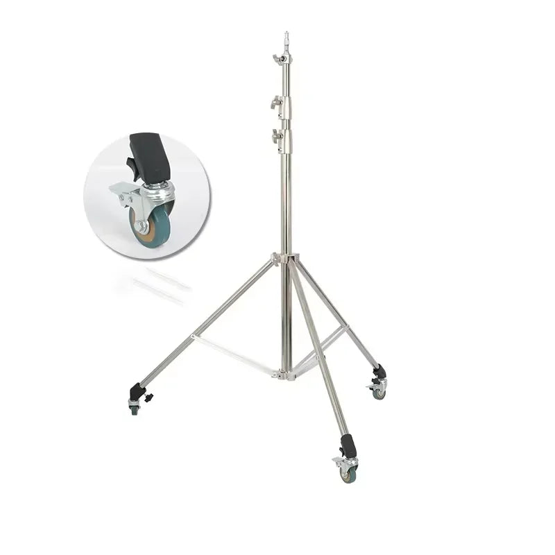3x C-Stand Zwenkwielen 25mm – Vergrendelbare Wielen voor Lichtstatief en Magic Arm – Fotografie Accessoires